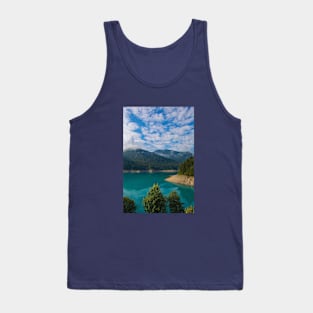 Low Water in Sauris Lake, North Italy Tank Top